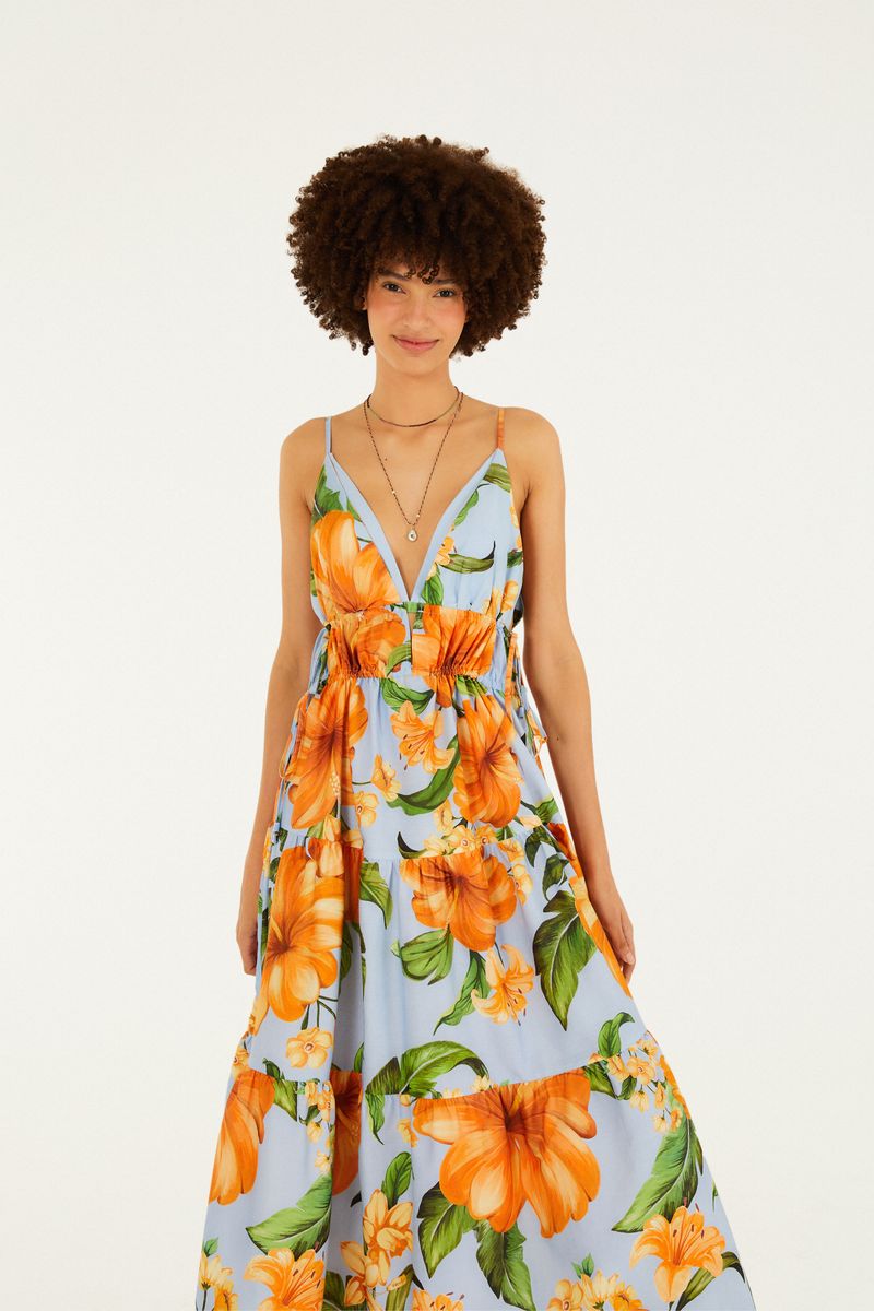Vestido Estampado Floral Anis