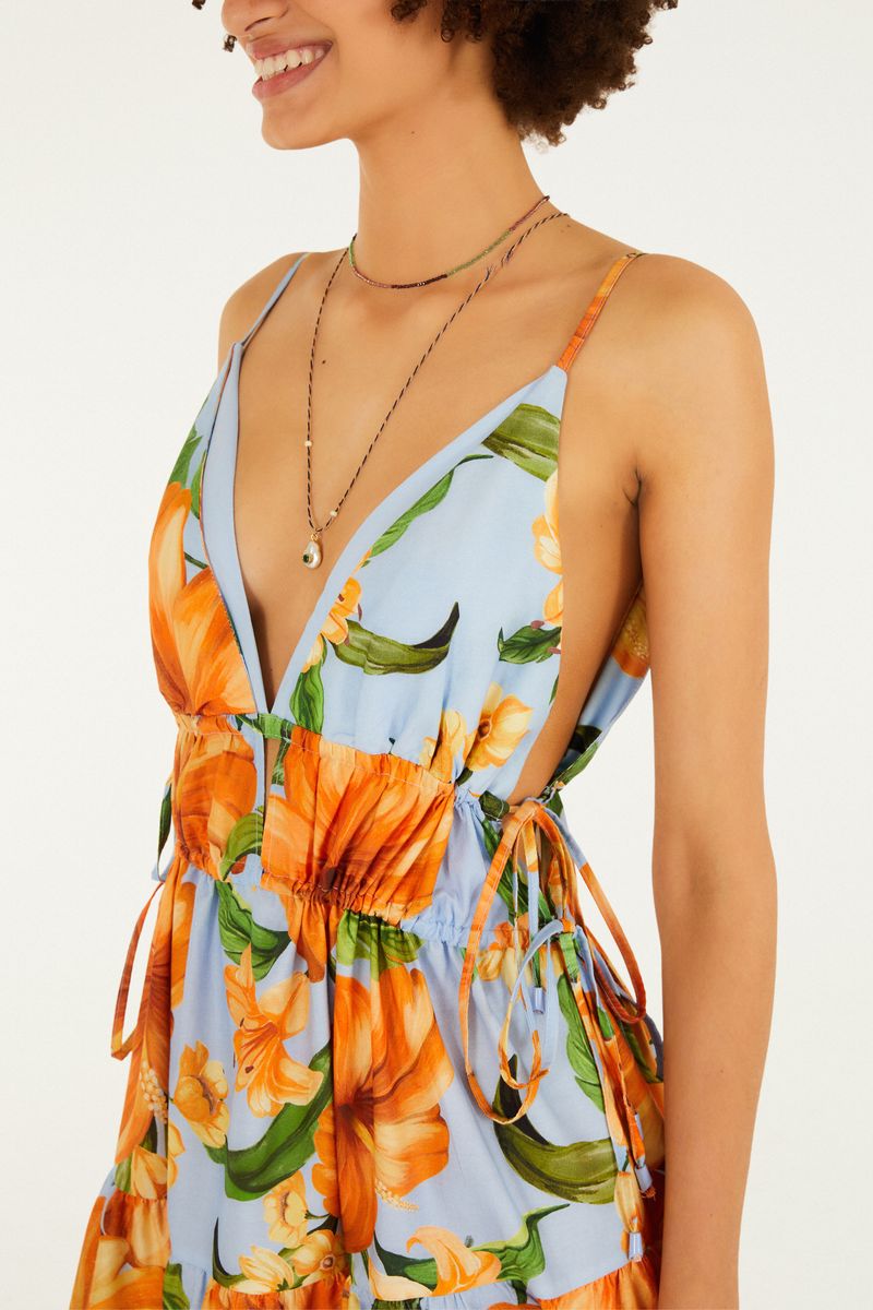 Vestido Estampado Floral Anis