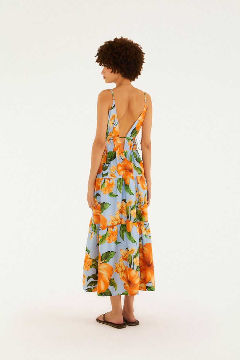 Vestido Estampado Floral Anis
