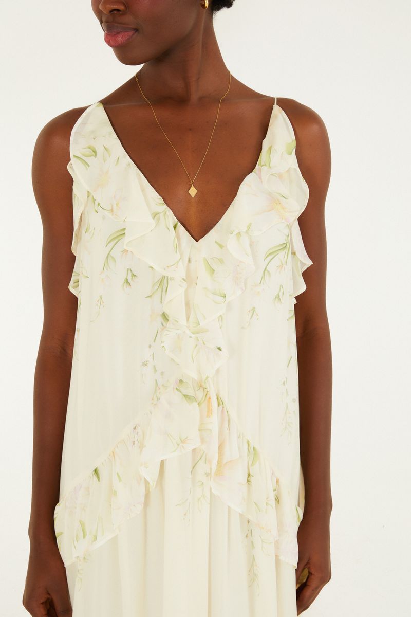 Vestido Longo Estampado Gabrielle