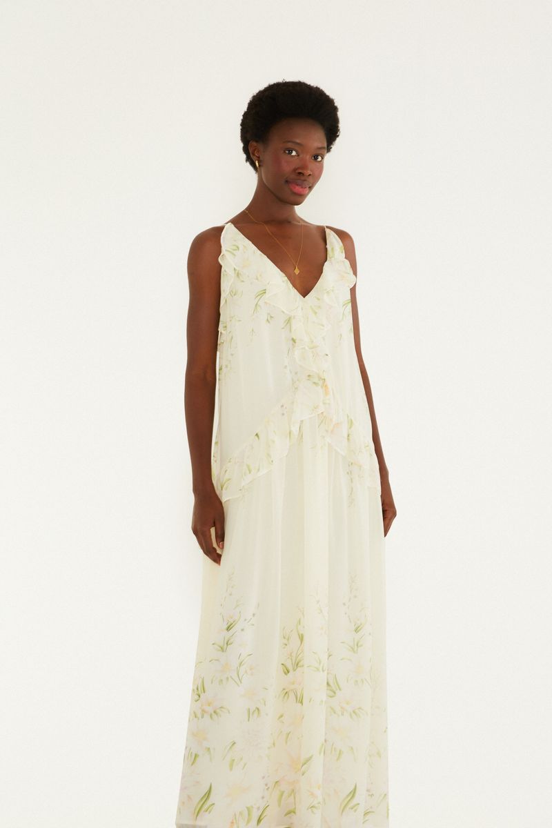 Vestido Longo Estampado Gabrielle