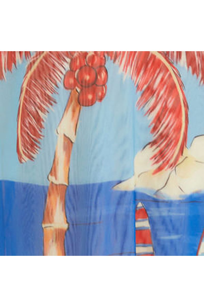 Saia Tule Estampada Diário De Verao