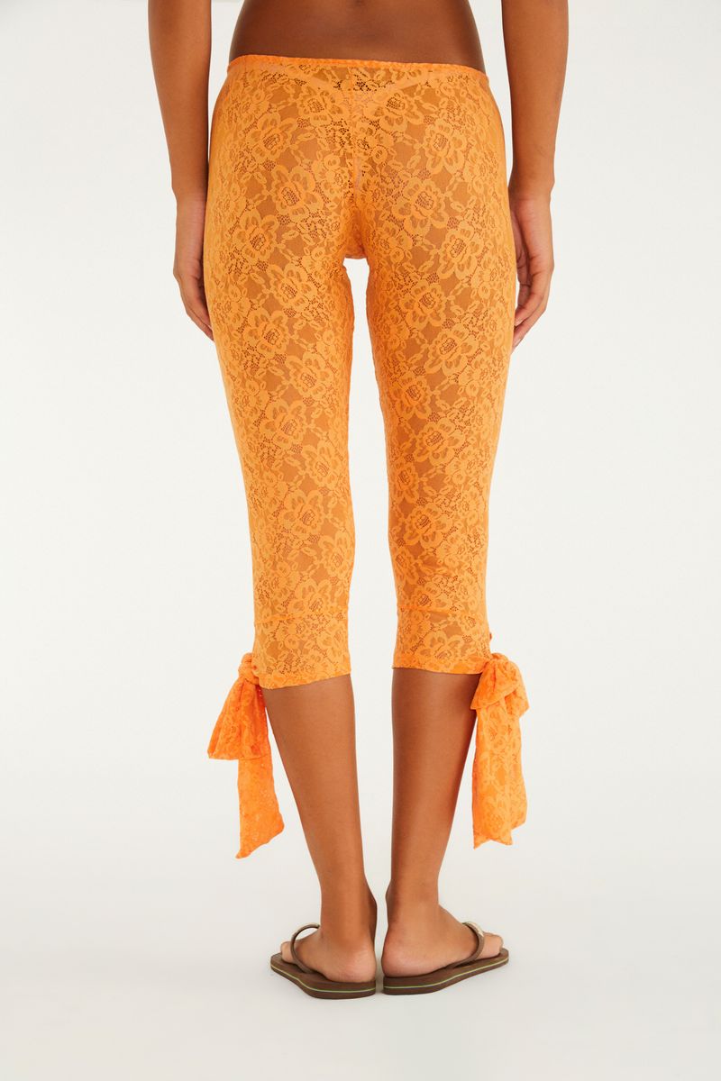 Calça Corsário Renda Laço