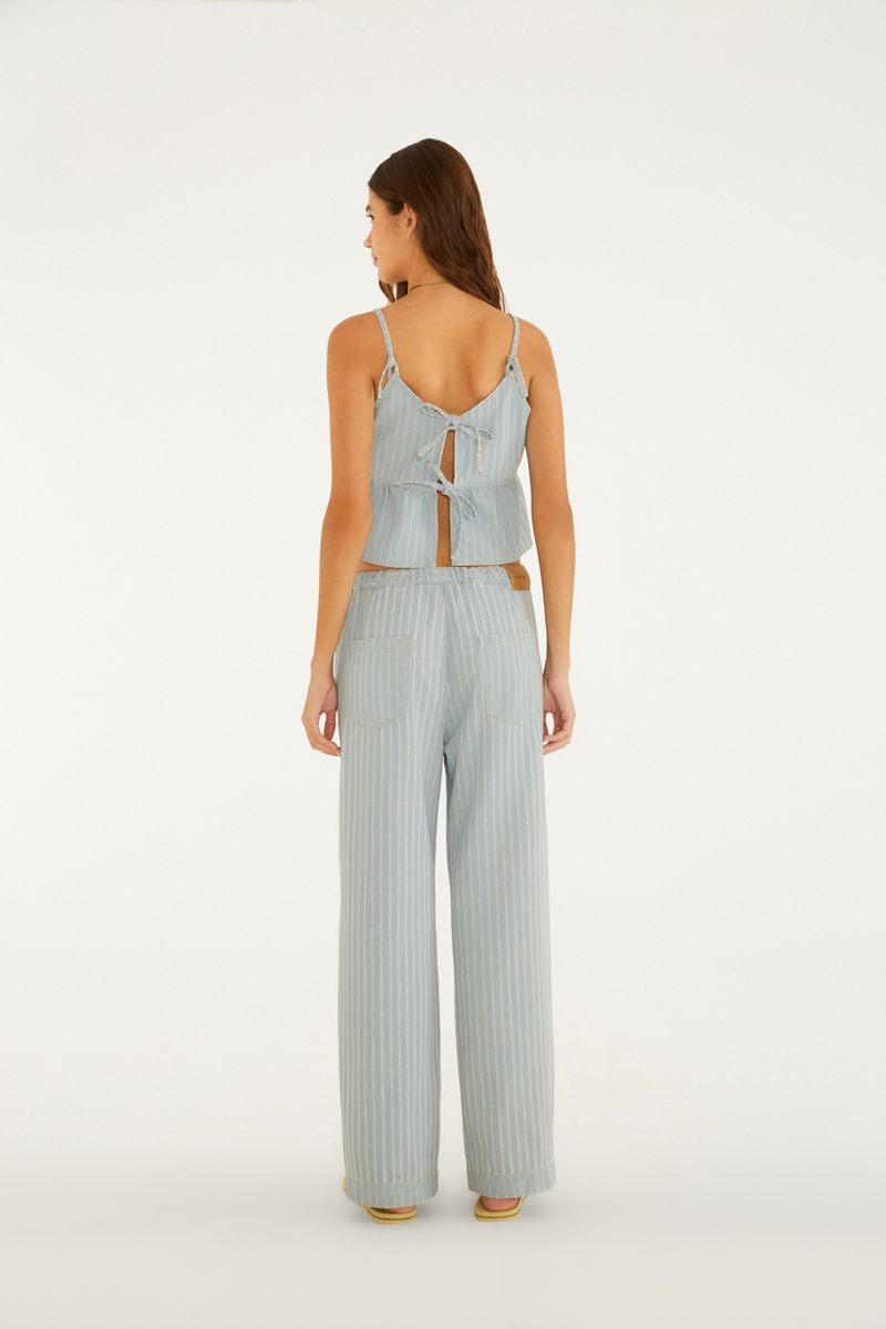 Calça Jeans Listrada