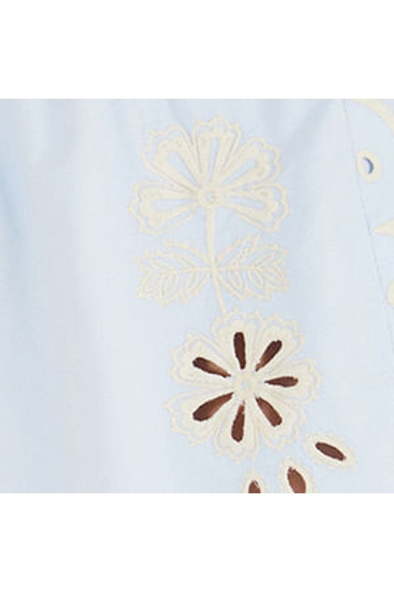 Short Sarja Bordado Richelieu