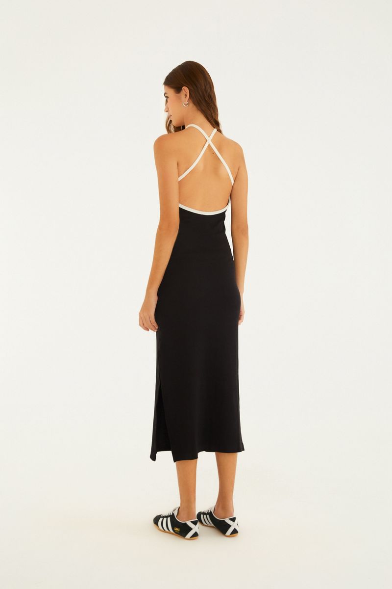 Vestido Viés Bicolor
