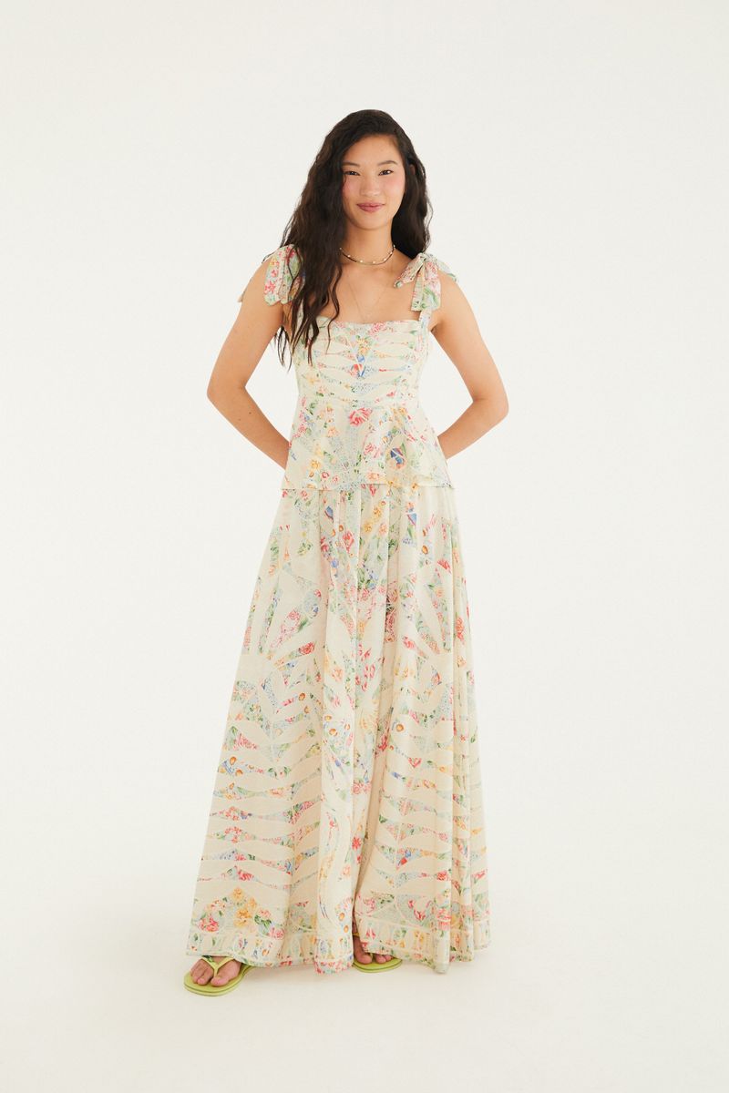 Blusa Estampada Rendeira