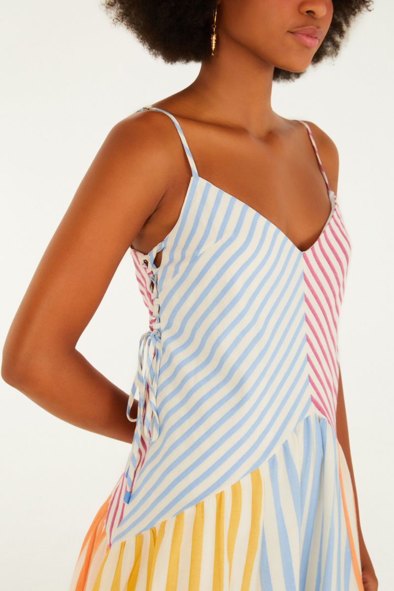 Vestido Alcinha Patch Fio Tinto
