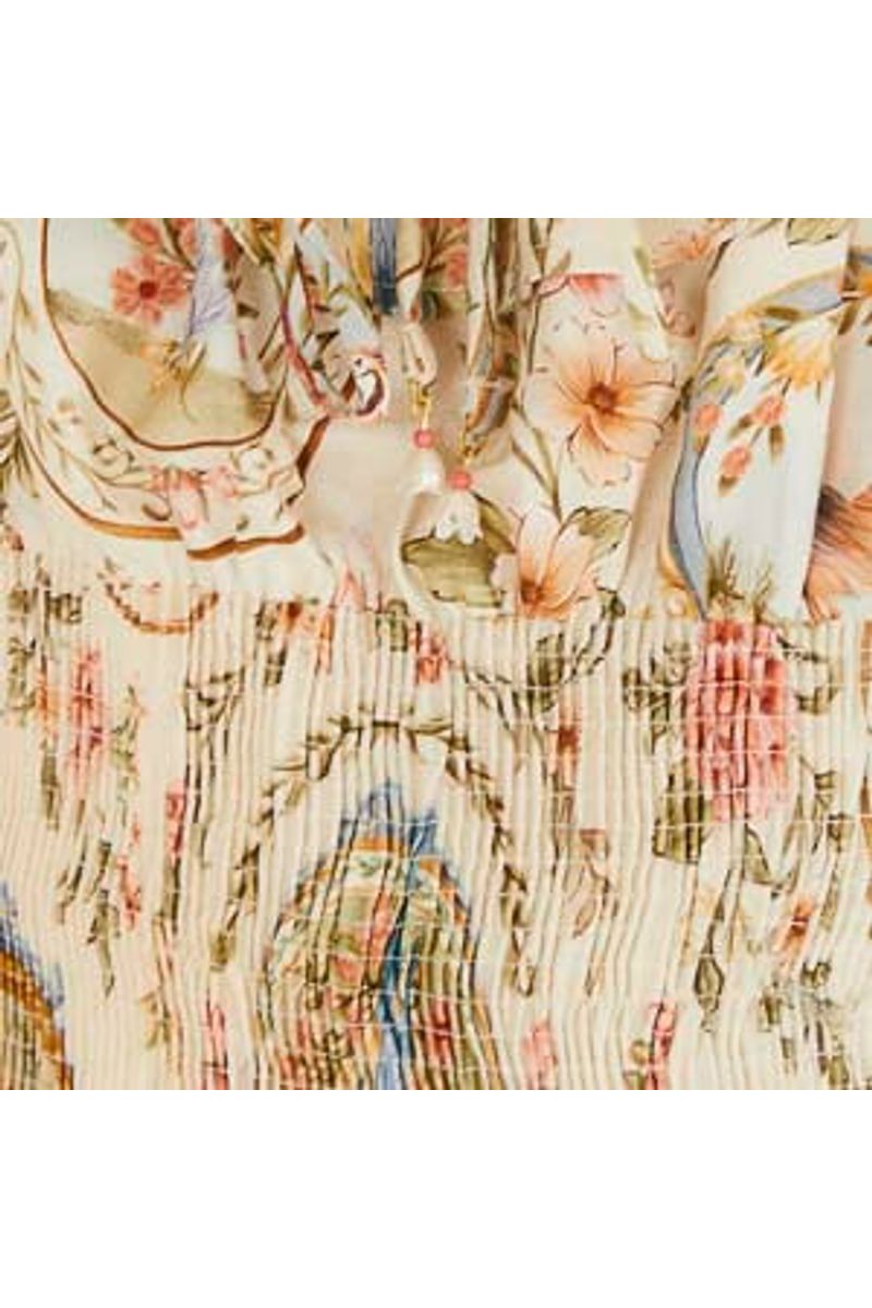 Vestido Curto Estampado Relicário