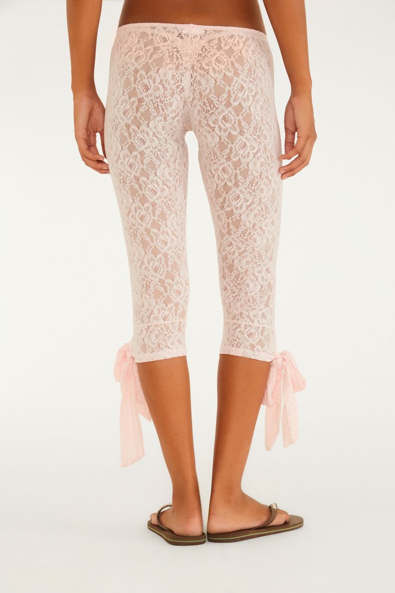 Calça Corsário Renda Laço