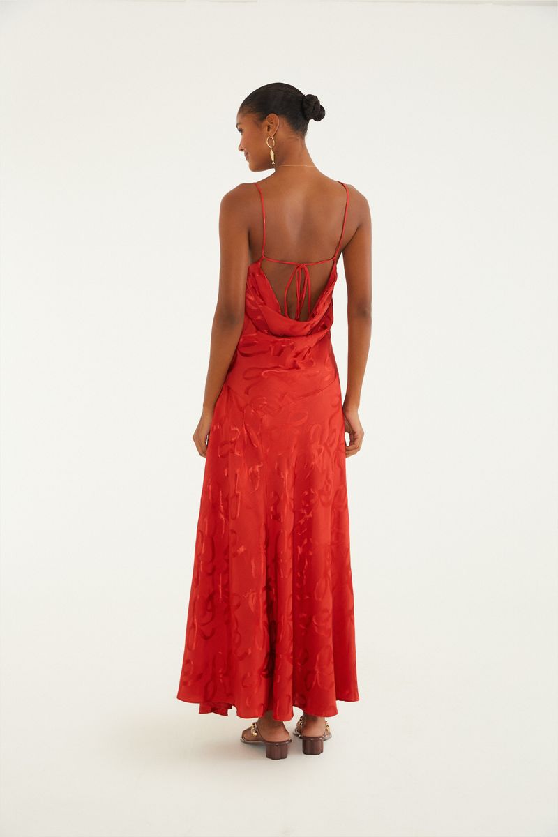 Vestido Jacquard Laços