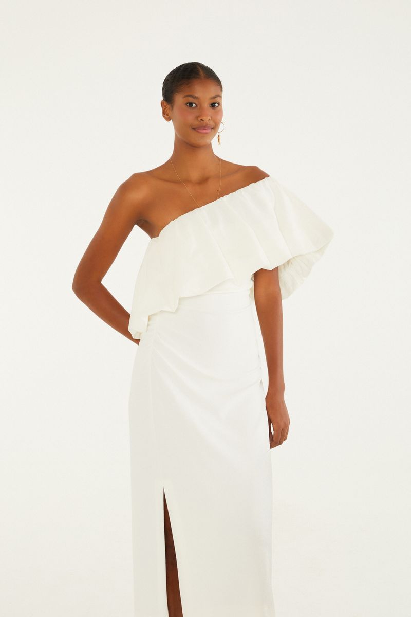 Vestido Decote Balonê