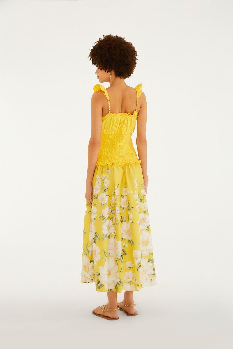 Vestido Cropped Estampado Gabrielle