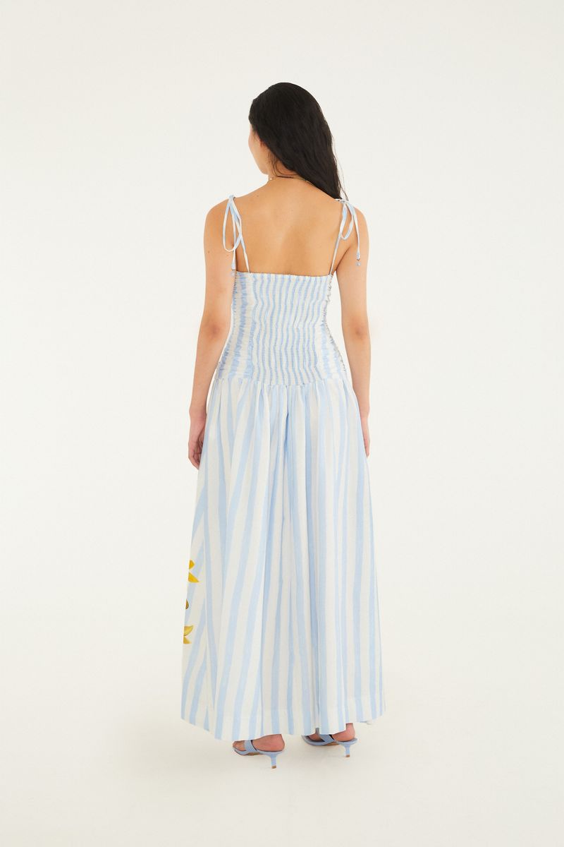 Vestido Longo Estampado Jardim Floralice