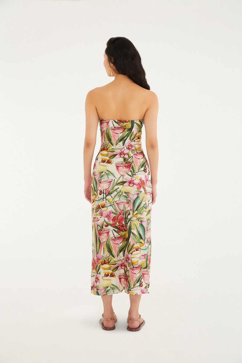 Vestido Estampado Flor Drink