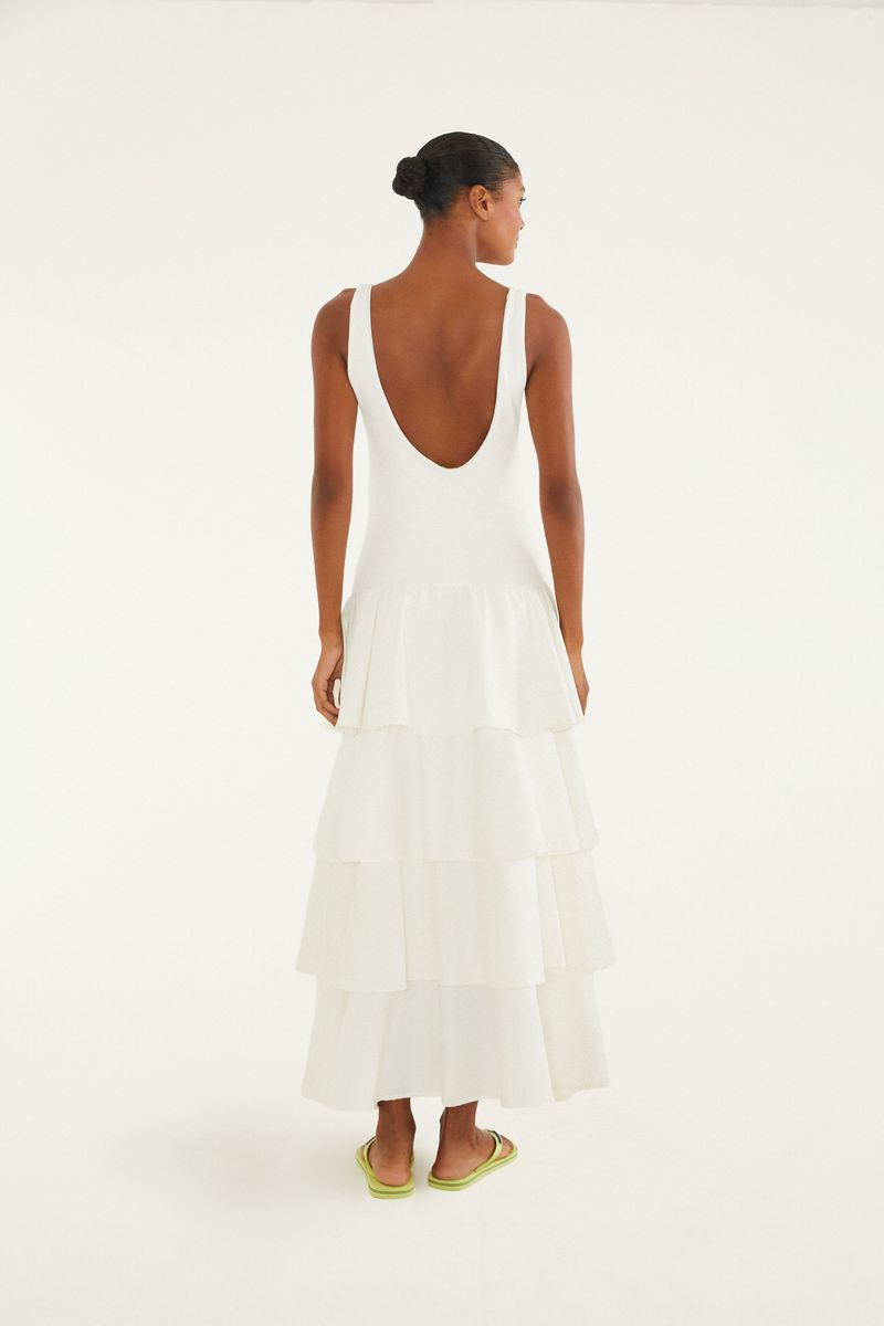 Vestido Cropped Babados