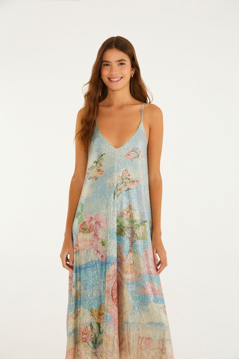Vestido Paetê Vênus