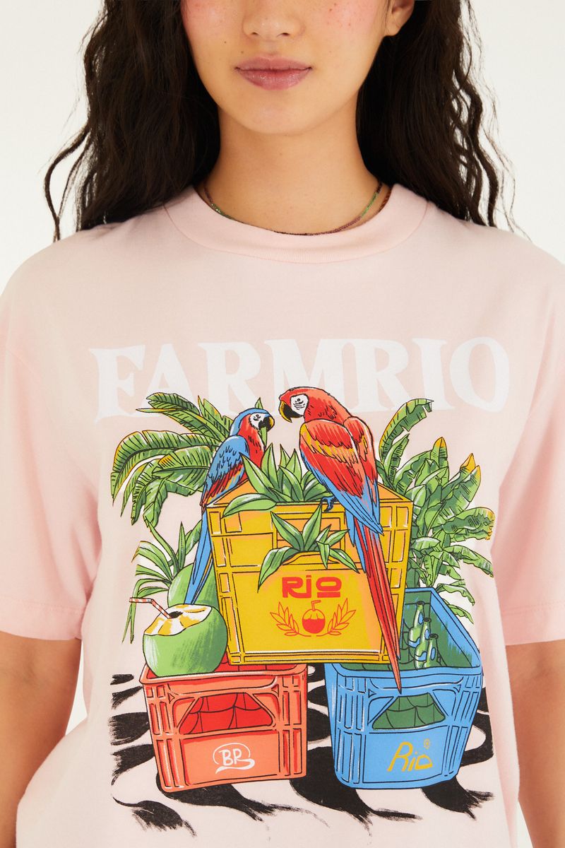 T-Shirt Média Engradados Farm Rio