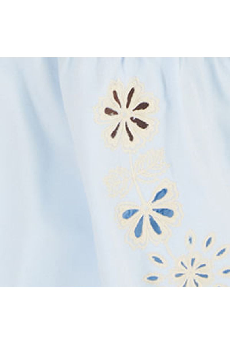 Blusa Sarja Bordado Richelieu