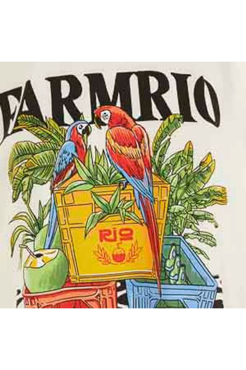 Vestido Curto Engradados Farm Rio
