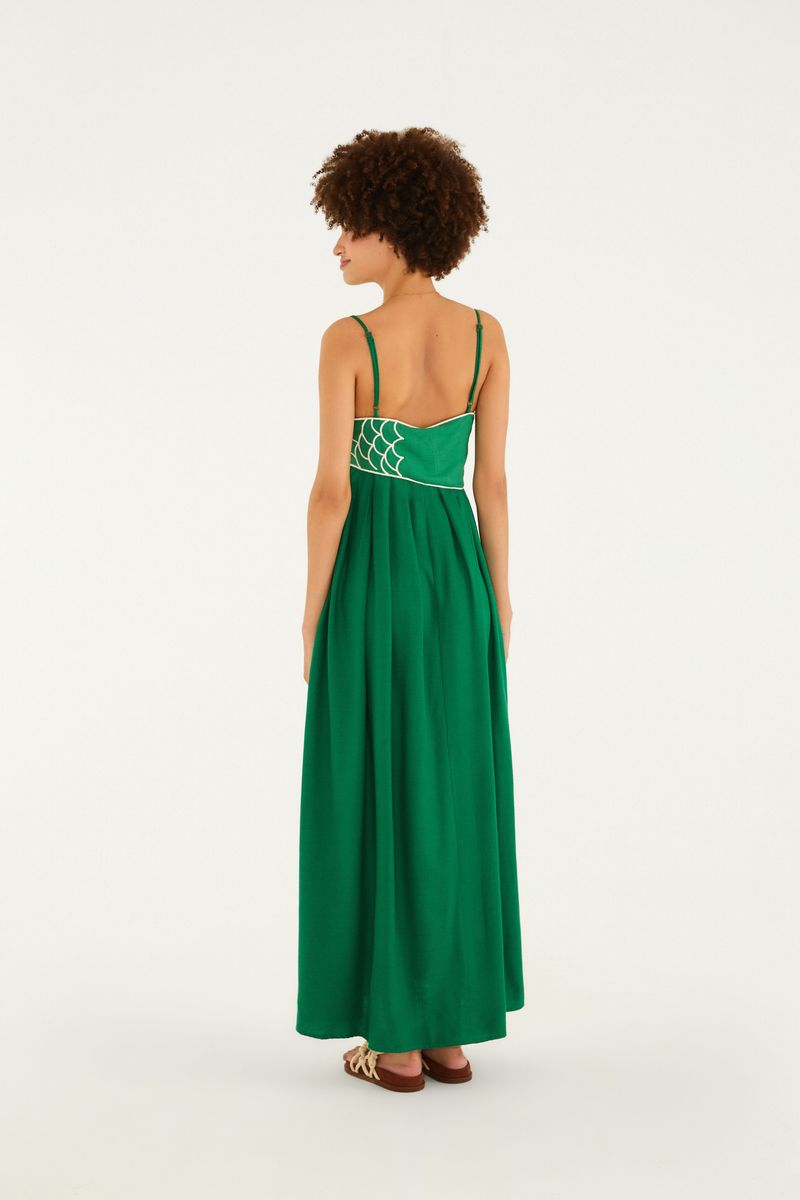 Vestido Bordado Peixe