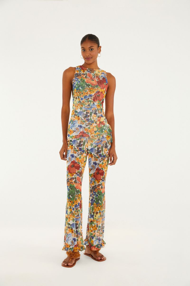 Blusa Tule Camponesa