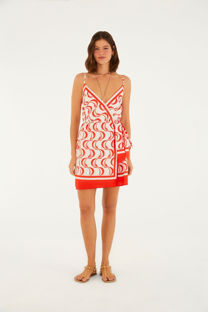 Vestido Estampado Peixe Copa