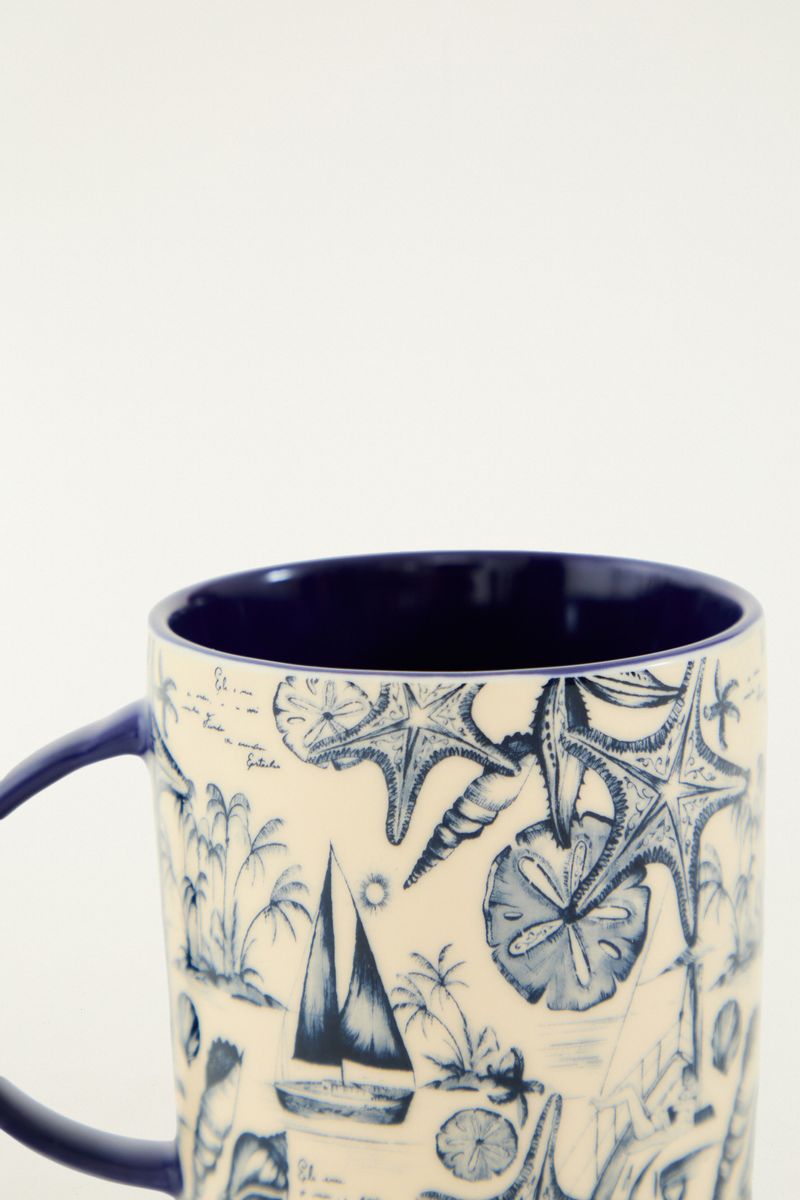 Caneca Glub Mar De Ondas