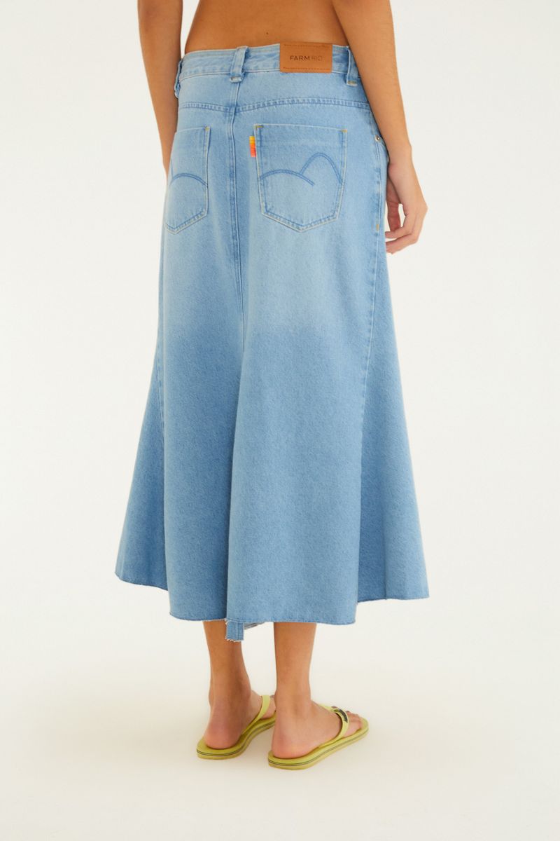 Saia Jeans Cropped