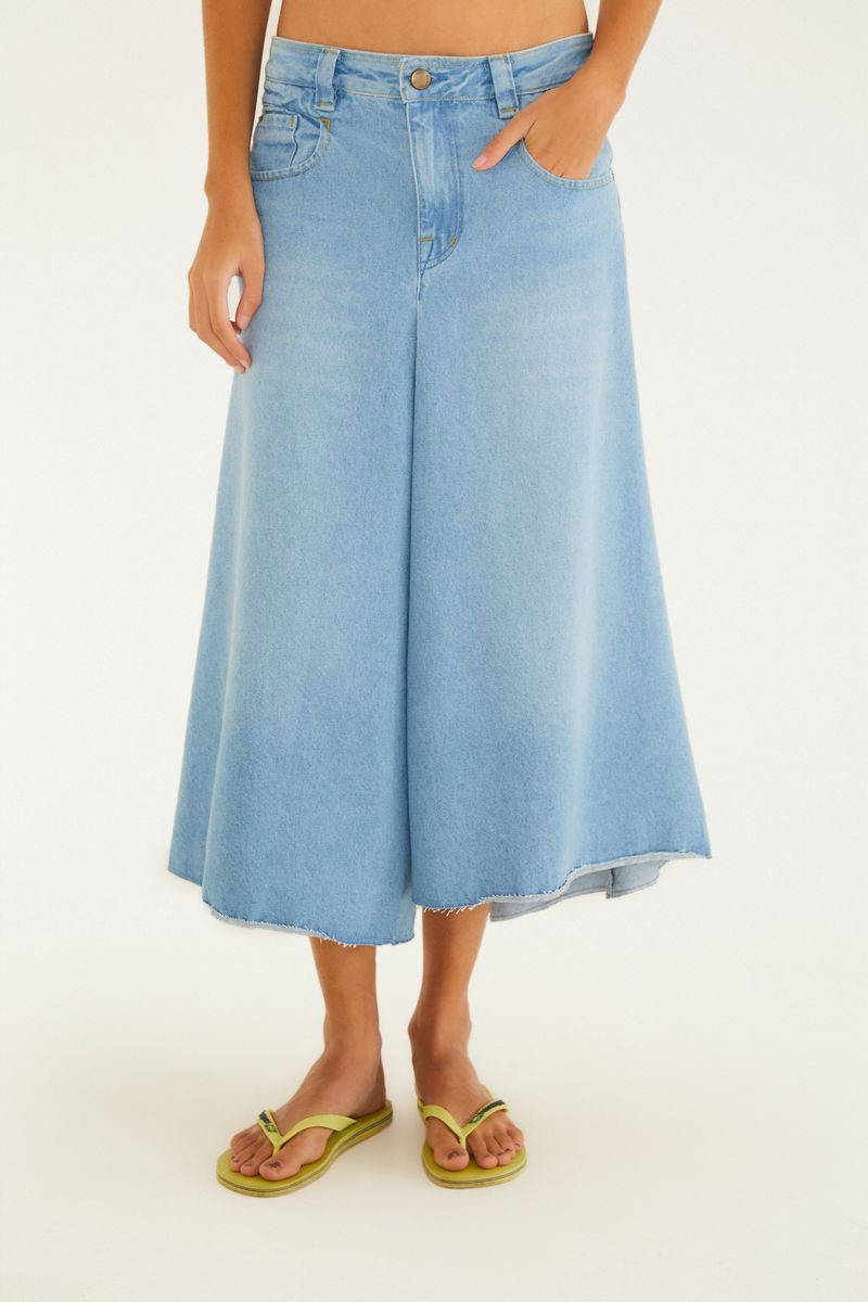 Saia Jeans Cropped