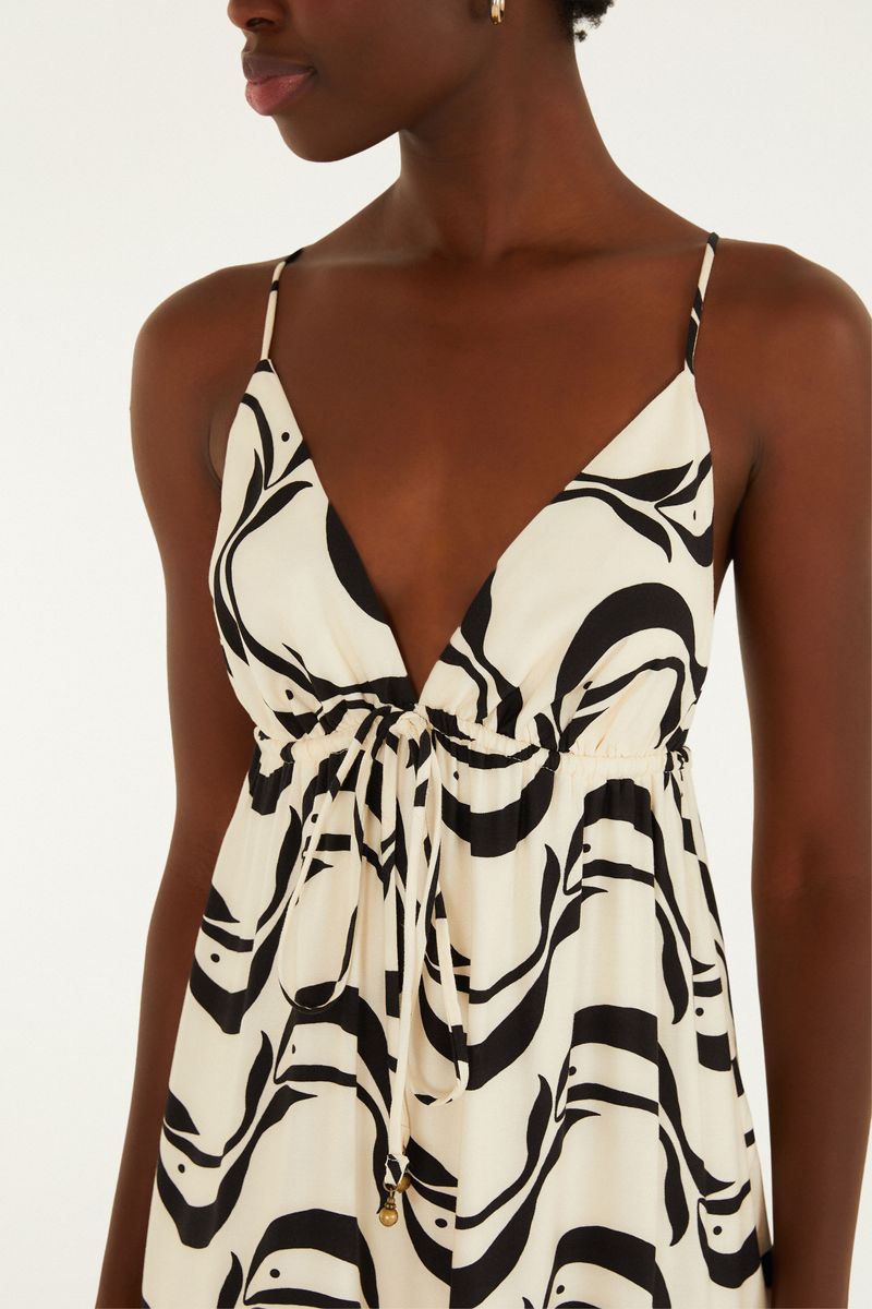 Vestido Estampado Peixe Copa