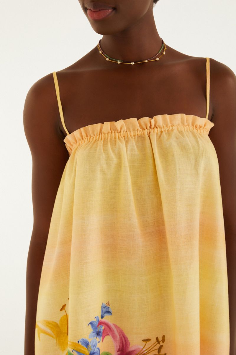 Vestido Curto Estampado Floral Lena