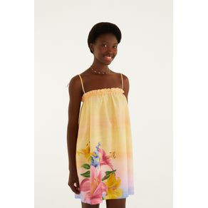 Vestido Curto Estampado Floral Lena