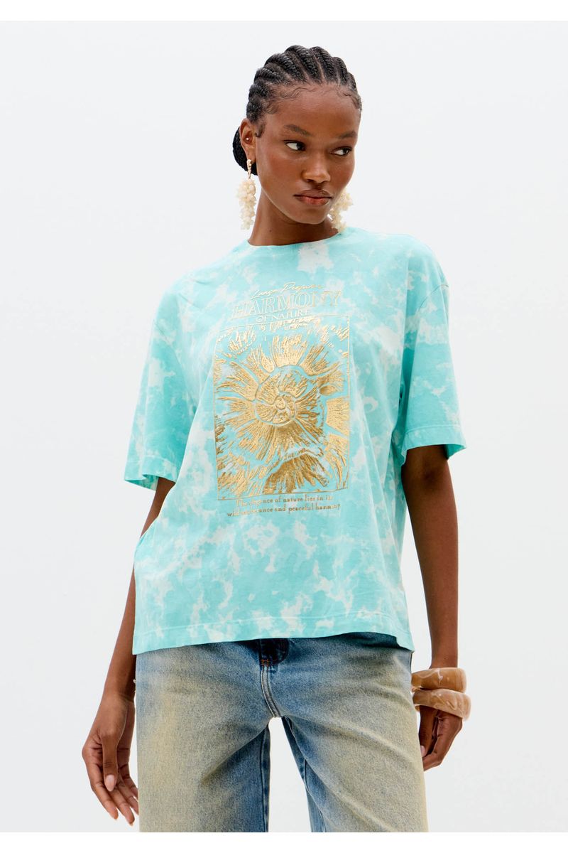 T-shirt Mangas Curtas Tie Dye