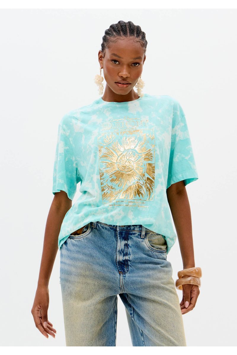 T-shirt Mangas Curtas Tie Dye