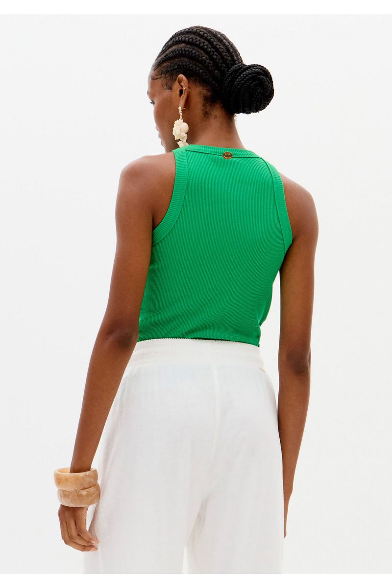 Blusa Regata Canelada Básica