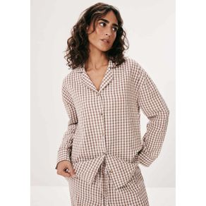 Camisa Feminina Fio Tinto Anarruga Oversized