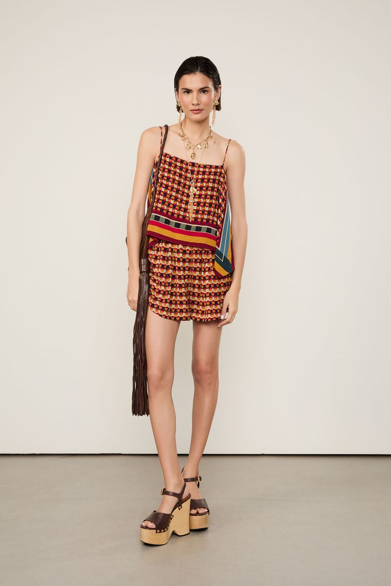 Regata Cropped Ampla Estampado