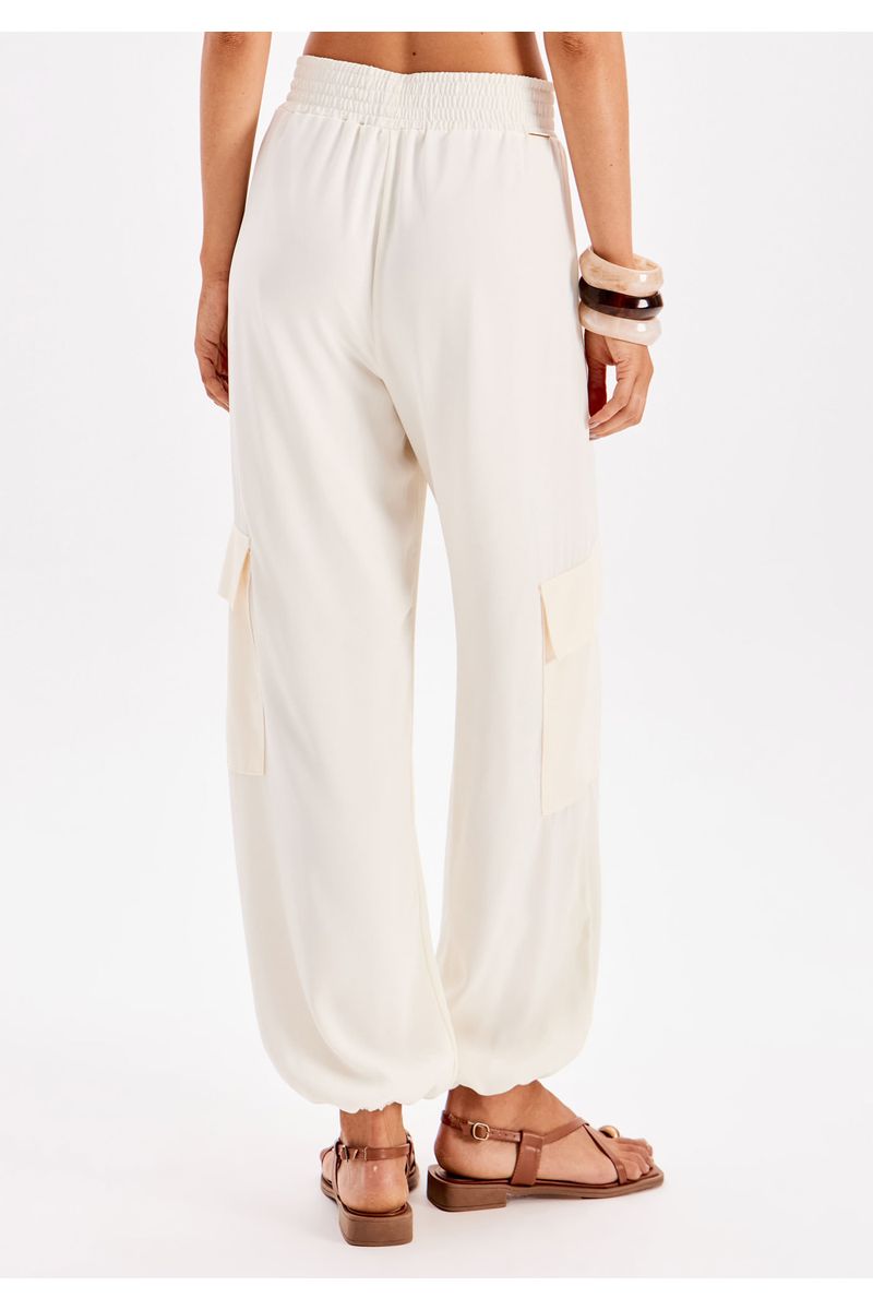 Calça Cargo Cós De Elástico