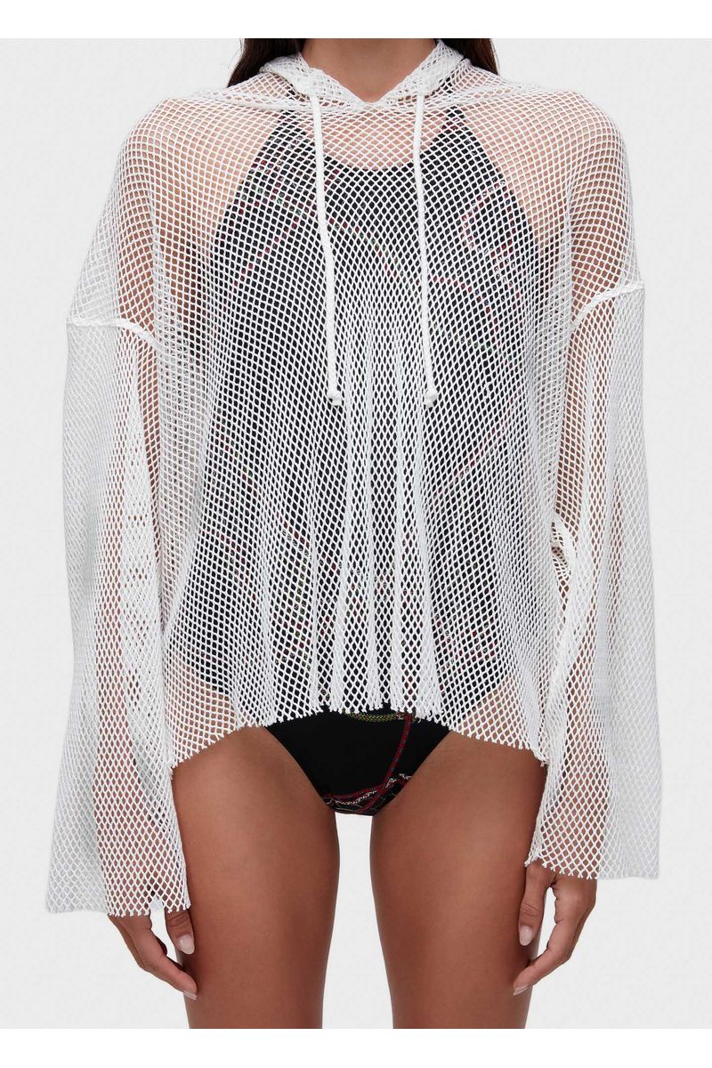 Camisa capuz layers tela