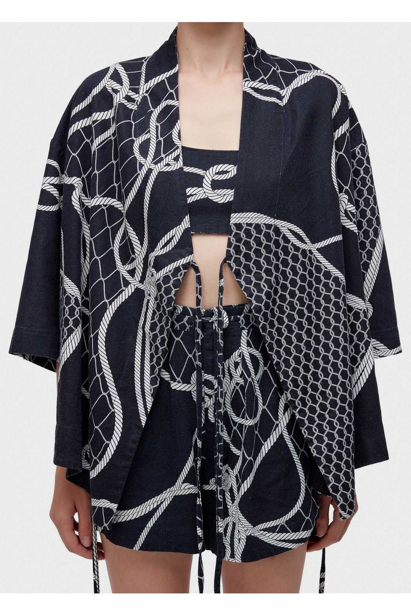 Kimono knot blue