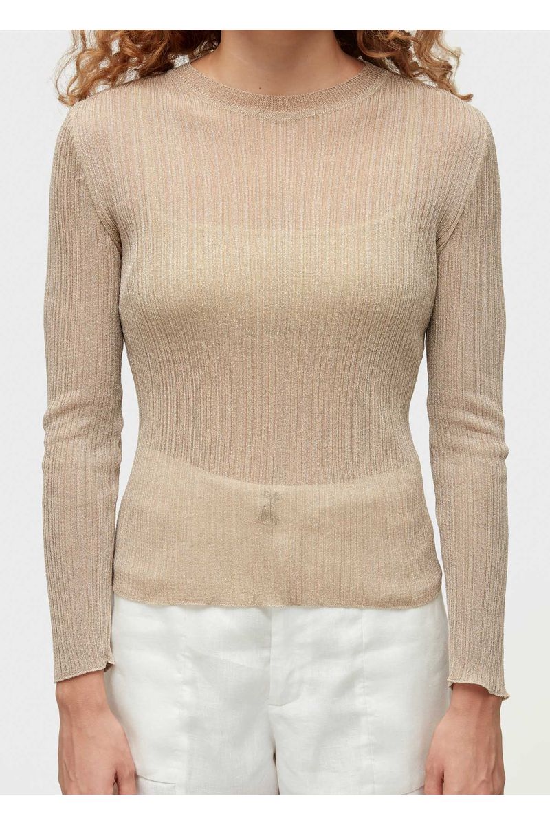 Blusa tricot rayon ouro
