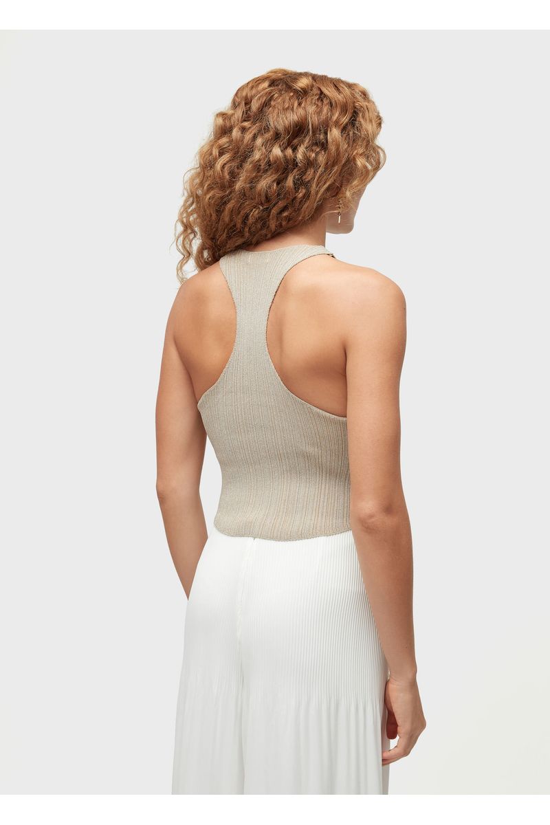 Regata tricot rayon ouro