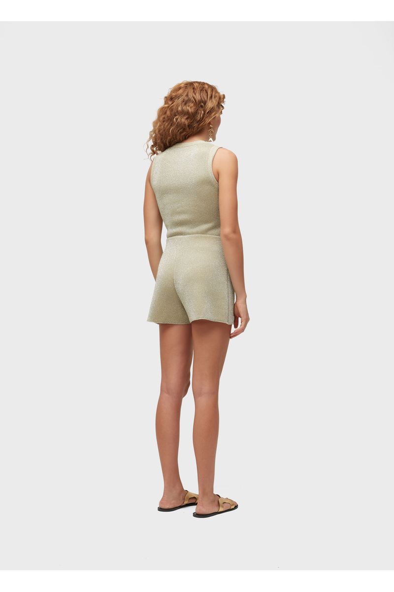 Short tricot lurex
