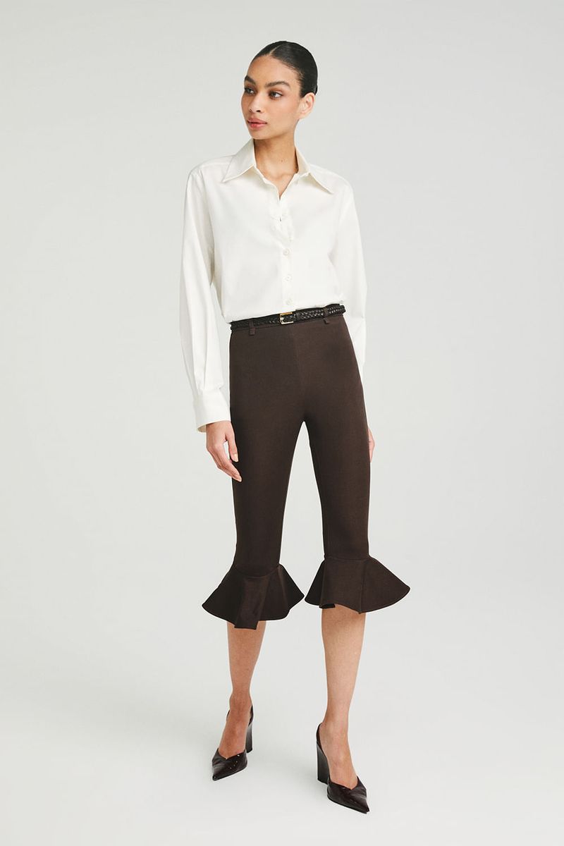 Calça Corsário Babado Roberta