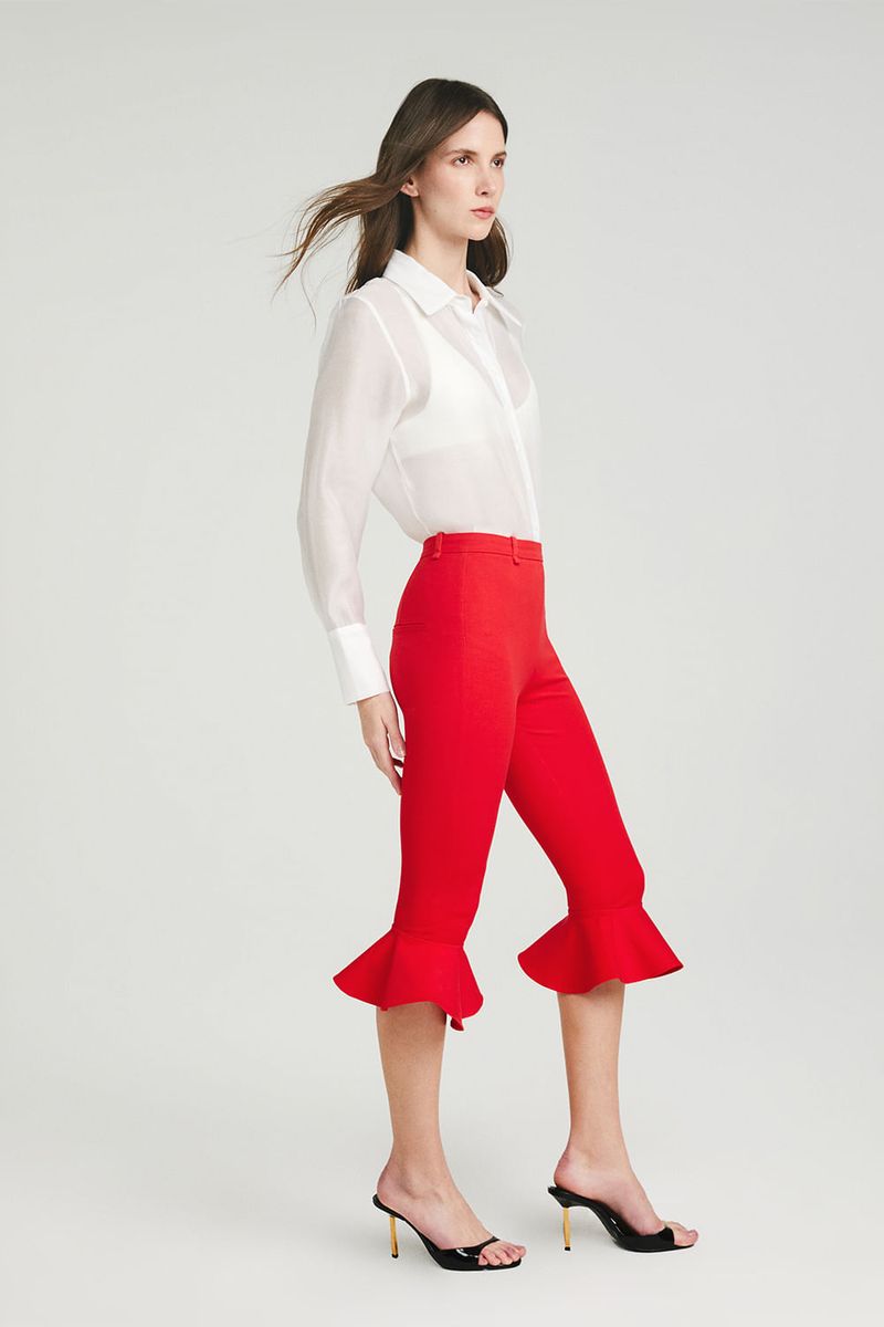 Calça Corsário Babado Roberta