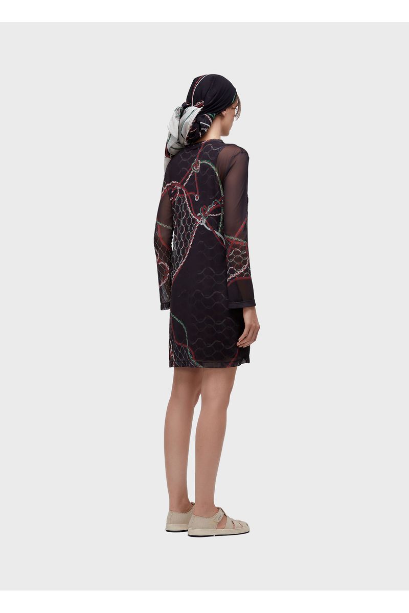 Vestido curto estampa
