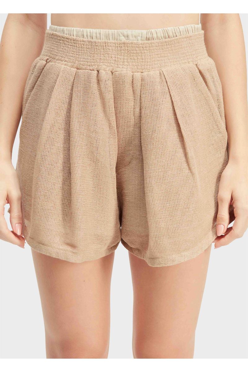 Short elástico tela