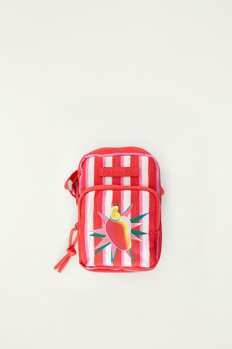 Bolsa Da Gema Listrado Rosa Silk Caju