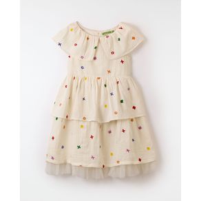 Vestido Festejo Bordado Jardinzin